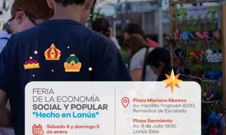 Se realizan en Lanús las dos primeras jornadas del año de la Feria de la Economía Social y Popular 'Hecho en Lanús'