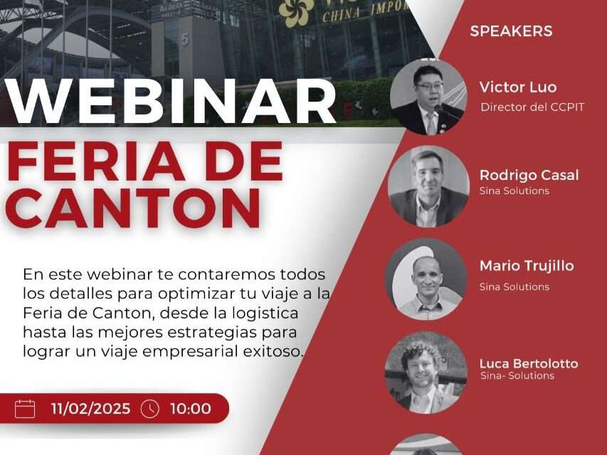 Nuevo Webinar sobre la Misión Comercial a la Feria de Cantón, en China