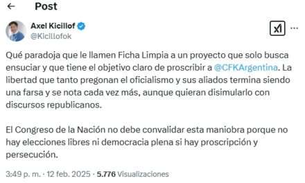 El guiño de Axel a CFK