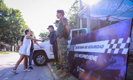 Nuevo operativo de saturación y refuerzo de seguridad en Quilmes, con la presencia de la Jefa Comunal