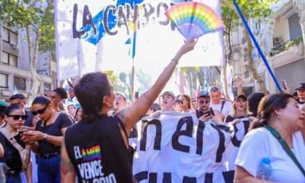 “Milei es cruel y quiere someter al país en su insensibilidad”, dijo Mayra en la Marcha LGBTIN+ Antifascista del Congreso