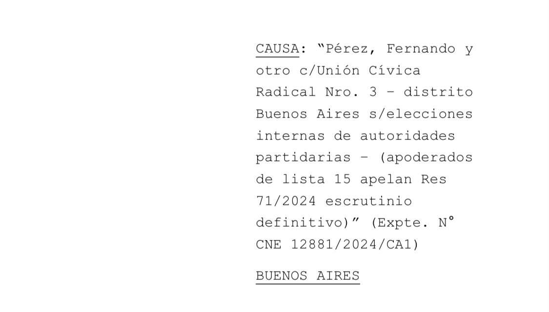 La Justicia dispuso volver a votar en Quilmes y otros 6 distritos en la Interna UCR Bonaerense