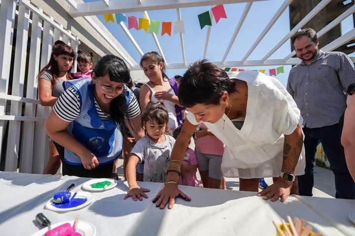 Mayra inauguró el Maternal 1: "Este edificio nos costó mucho terminarlo porque era una obra  y que Milei paralizó"