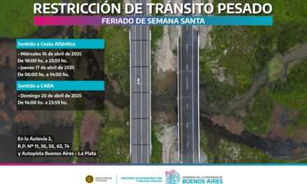 Restricción de tránsito pesado por Semana Santa