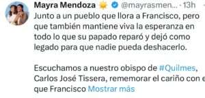 Mensaje de la Intendenta Mayra Mendoza
