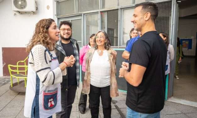 Avanza el plan de obras de infraestructura en la Escuela Primaria N°9 y el Jardín de Infantes N°923 de Lanús