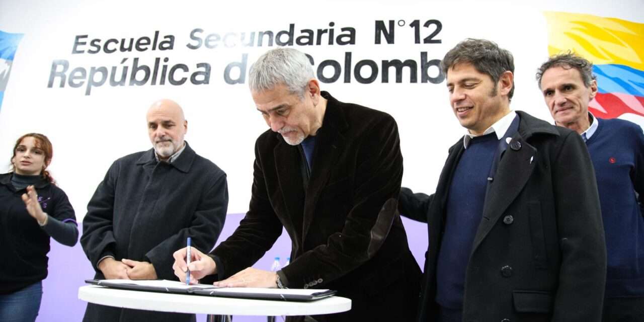Ferraresi y Kicillof inauguraron obras en Avellaneda
