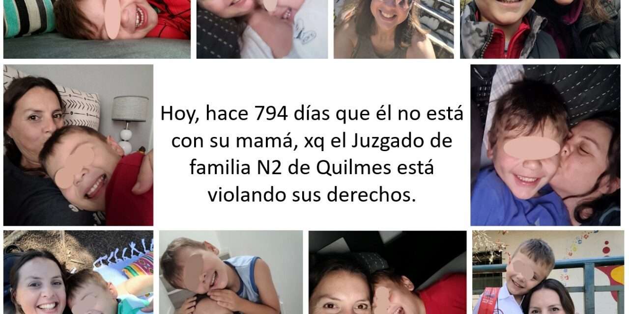Madre de Berazategui lleva 794 días sin ver a su hijo y denuncia al poder judicial ante el temor de que lo saquen del país