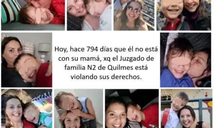Madre de Berazategui lleva 794 días sin ver a su hijo y denuncia al poder judicial ante el temor de que lo saquen del país