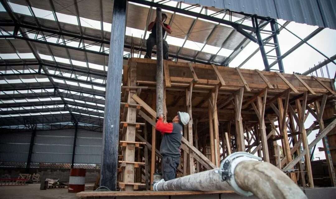 Sigue el avance de la obra del Polideportivo en el Barrio Kolynos de Quilmes Oeste