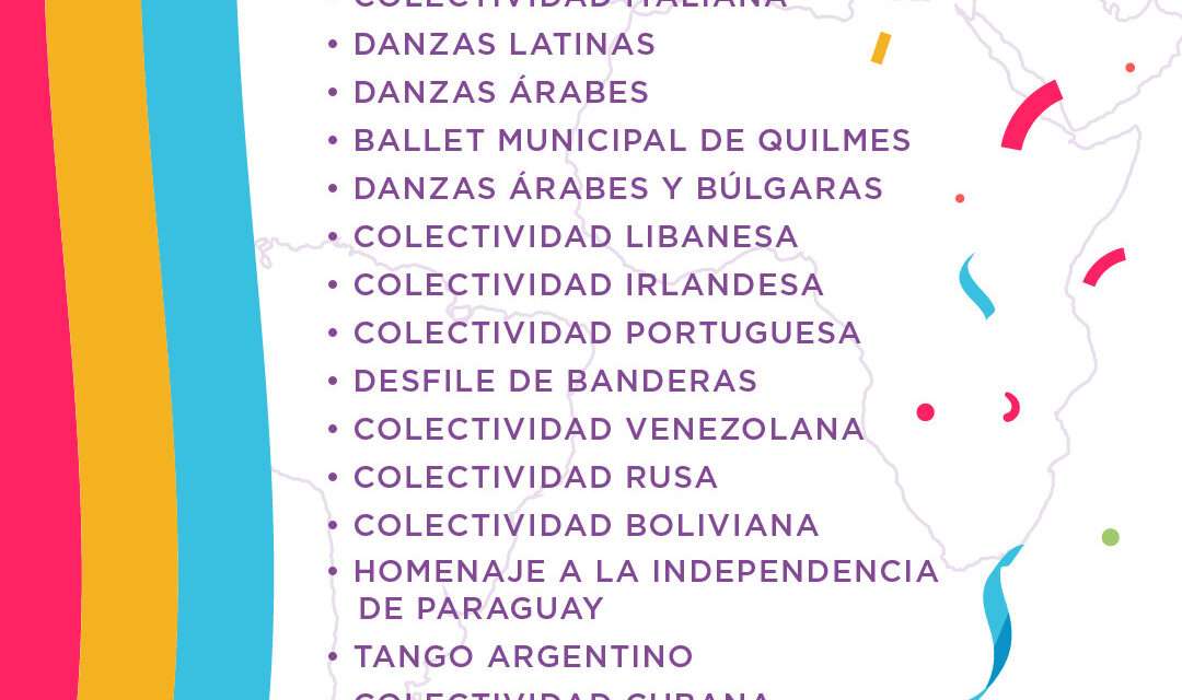 Todo preparado para el arranque de la Fiesta de las Colectividades en Quilmes este fin de semana