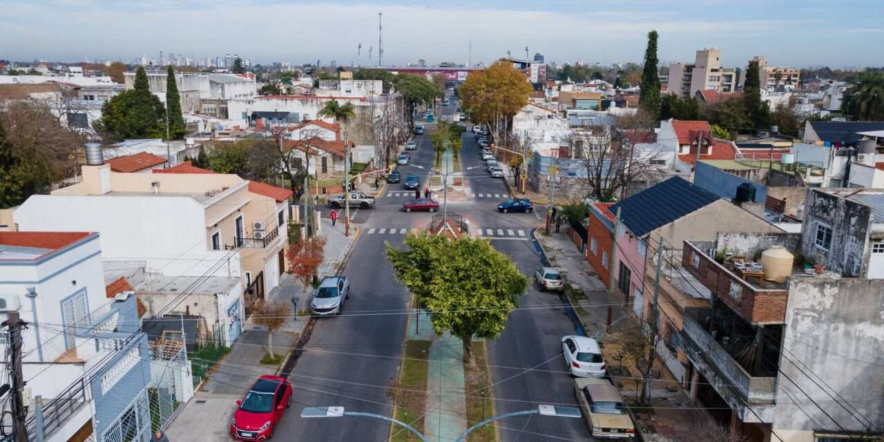 Avanzan las obras en los boulevares de Madariaga en Lanús