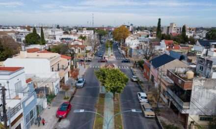 Avanzan las obras en los boulevares de Madariaga en Lanús