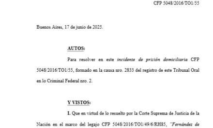 Prisión domiciliaria a CFK: Usará tobillera y tiene limitadas las visitas
