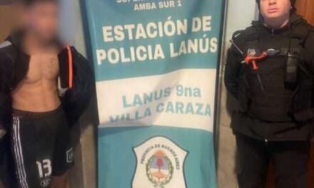 Detienen al 'Polaquito', un peligroso delincuente que merodeaba Lanús