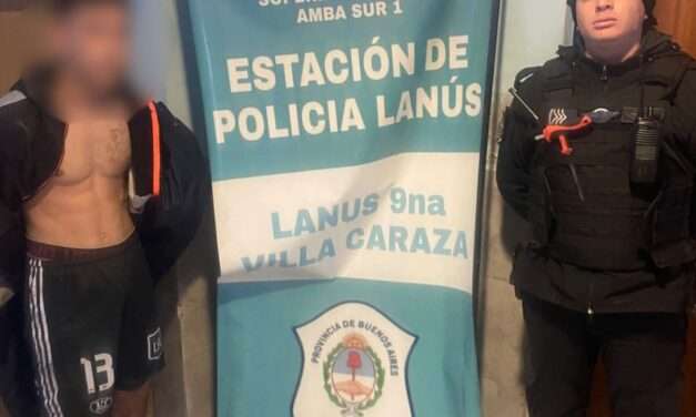 Detienen al 'Polaquito', un peligroso delincuente que merodeaba Lanús