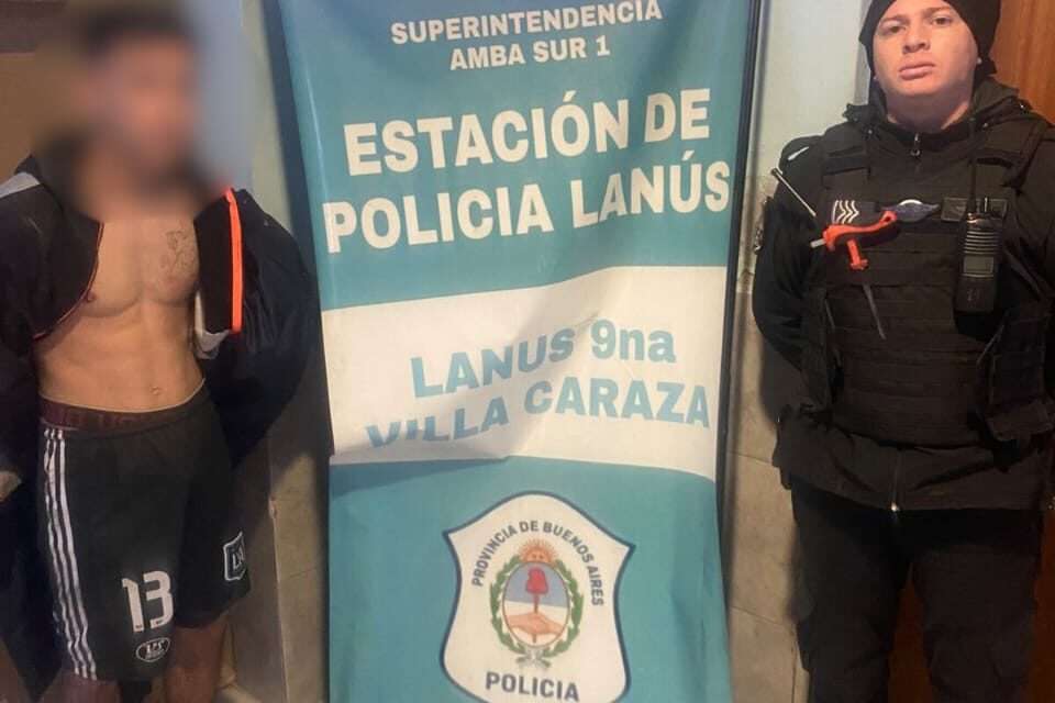 Detienen al 'Polaquito', un peligroso delincuente que merodeaba Lanús