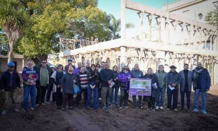 Avanza la obra del nuevo Centro de Gestión y Participación Ciudadana de Bernal, sobre 9 de Julio