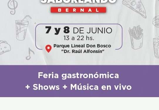 El sábado 7 y domingo 8, de 13 a 22, llega la Feria Saboreando al Parque Lineal de Don Bosco