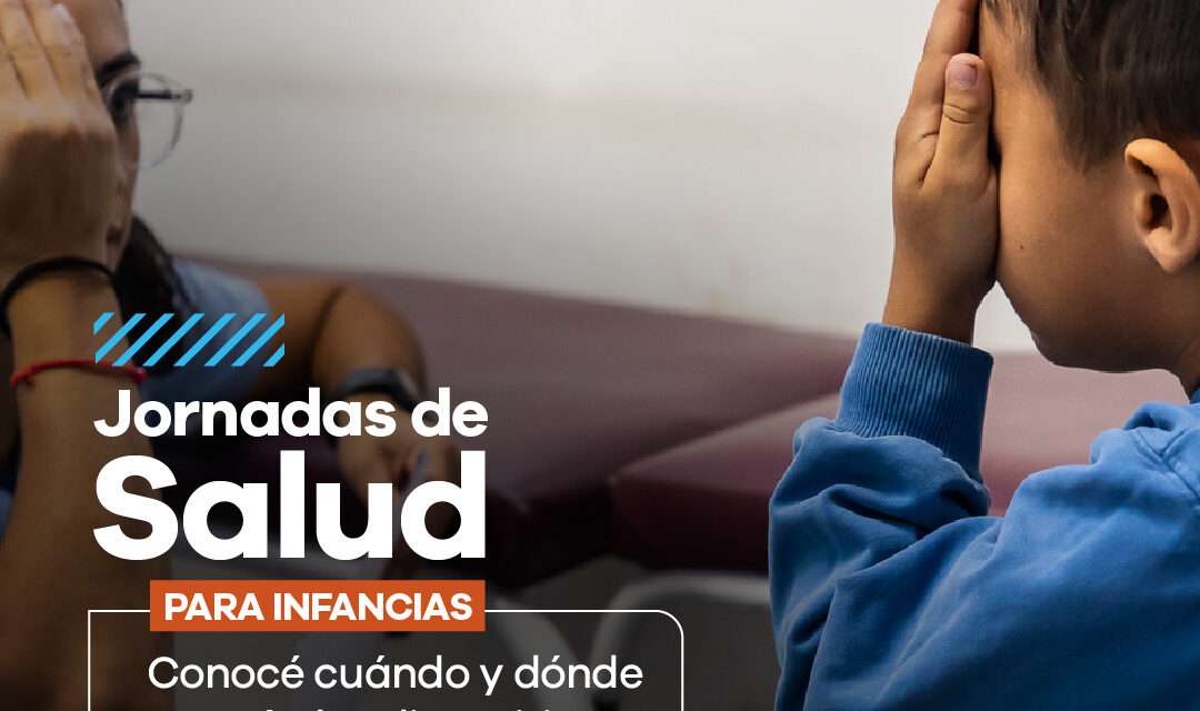 Nuevos turnos para las Jornadas de Salud para infancias y adolescencias