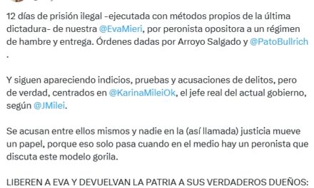 Lejos de amilanarse, Mayra redobló la apuesta y reclamó la libertad de Eva Mieri