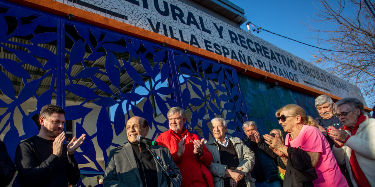 Berazategui: Inauguraron el nuevo Centro Cívico Municipal Villa España - Plátanos Círculo Italiano