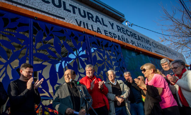 Berazategui: Inauguraron el nuevo Centro Cívico Municipal Villa España - Plátanos Círculo Italiano