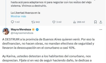 Mayra volvió a redoblar la apuesta y tildó a Karina Milei de "coimera"