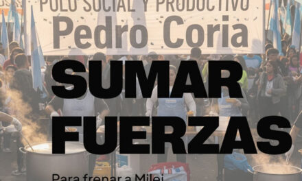 Polo Social y Productivo Pedro Coria convoca a Asamblea clave en Quilmes de cara a las Elecciones Provinciales