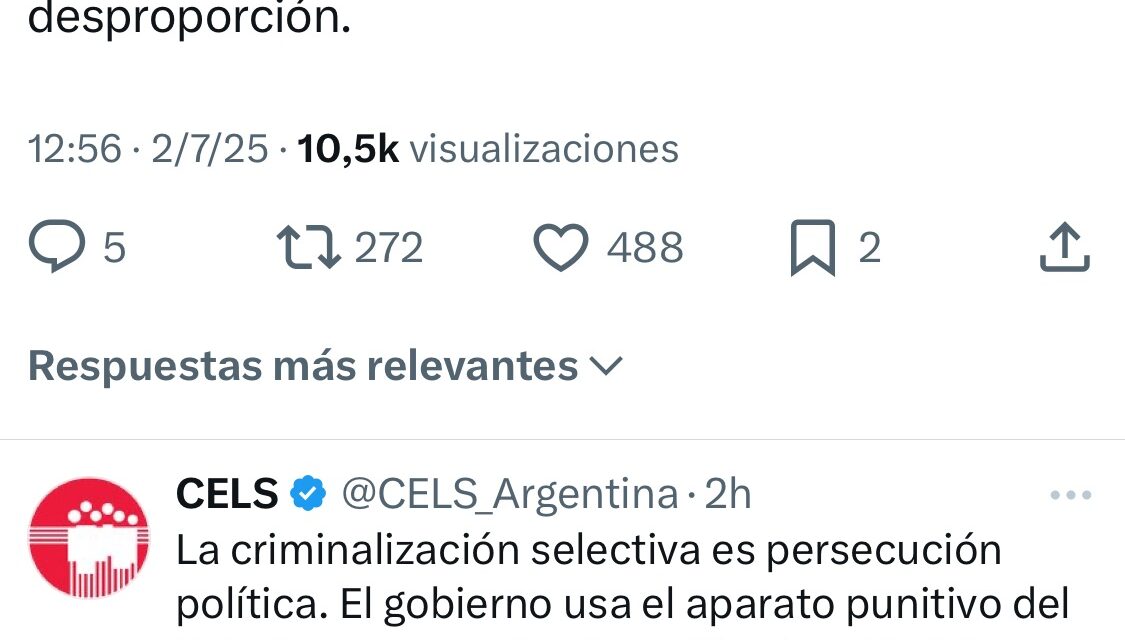 Preocupación del CELS por la desproporción de la justicia ante un escrache: "La criminalización selectiva es persecución política"