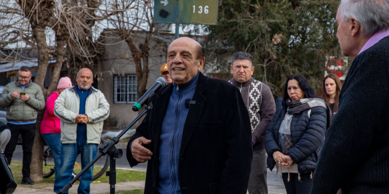 Antes de presentar la lista local que encabezará, Mussi dijo, Mussi: "Para un vecino no hay nada mejor que otro vecino"