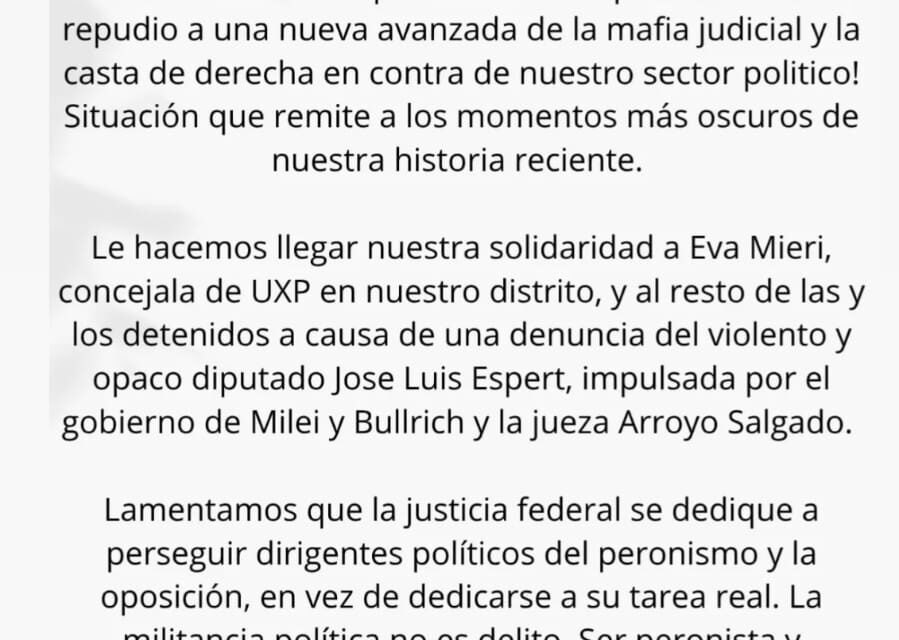 Docentes de Quilmes se solidarizaron con la concejala Eva Mieri