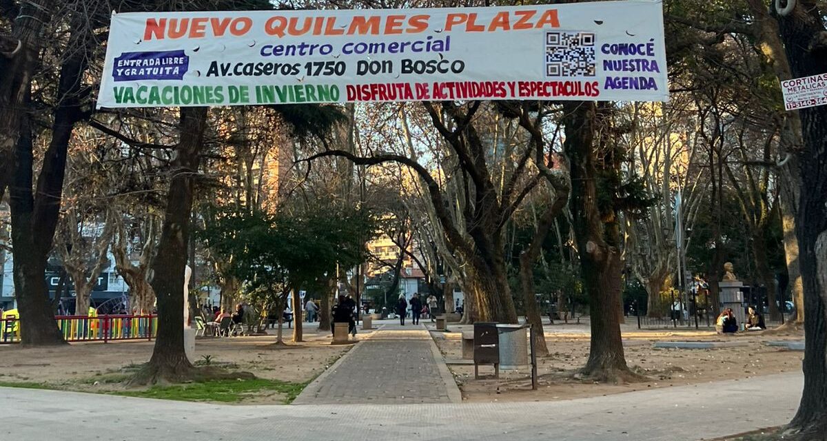 El ocaso Nuevo Quilmes Plaza: Nació como un gran emprendimiento, y termina poniendo pasacalles ilegales para que vaya alguien