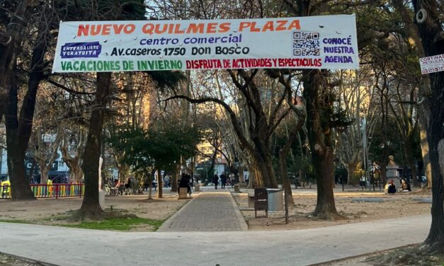 El ocaso Nuevo Quilmes Plaza: Nació como un gran emprendimiento, y termina poniendo pasacalles ilegales para que vaya alguien