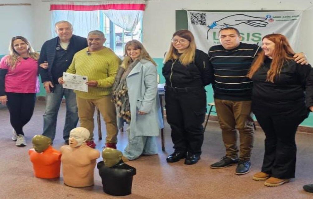 Primer instructor en RCP dentro de una unidad penitenciaria bonaerense
