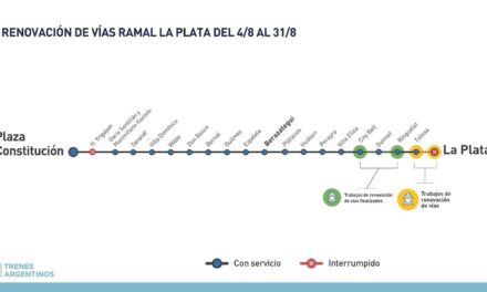 Línea Roca: Durante agosto, los trenes no llegarán a La Plata por renovación de vías