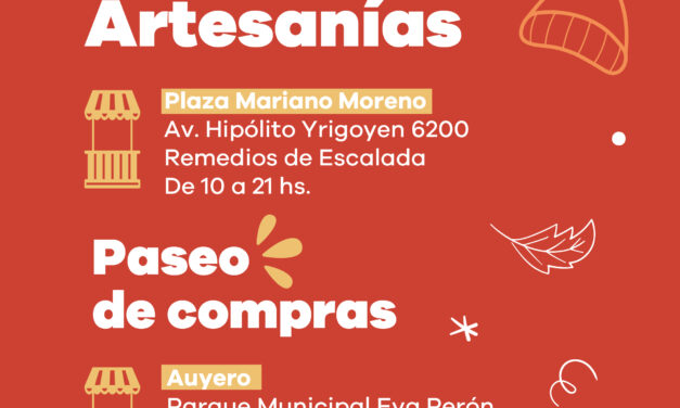 Lanús Gobierno llevará a cabo una nueva edición de la Feria de Artesanías, Paseo de Compras y Puestos Gastronómicos