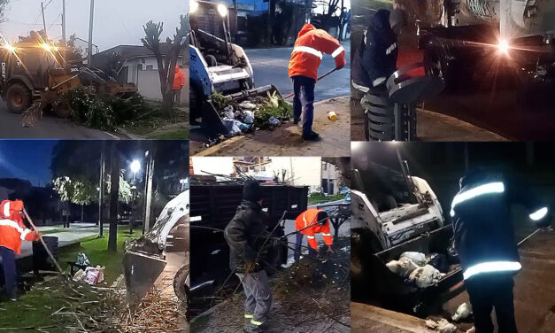 La Municipalidad de Berazategui avanzó con operativos de limpieza urbana