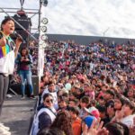 Mayra Mendoza acompañó  a miles de familias en el "Festival de las Niñeces" en el Polideportivo Municipal