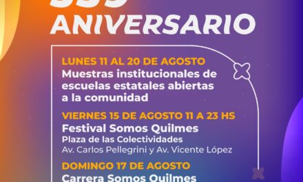 Quilmes conmemora su 359 Aniversario con actividades familiares y el cierre de Damas Gratis