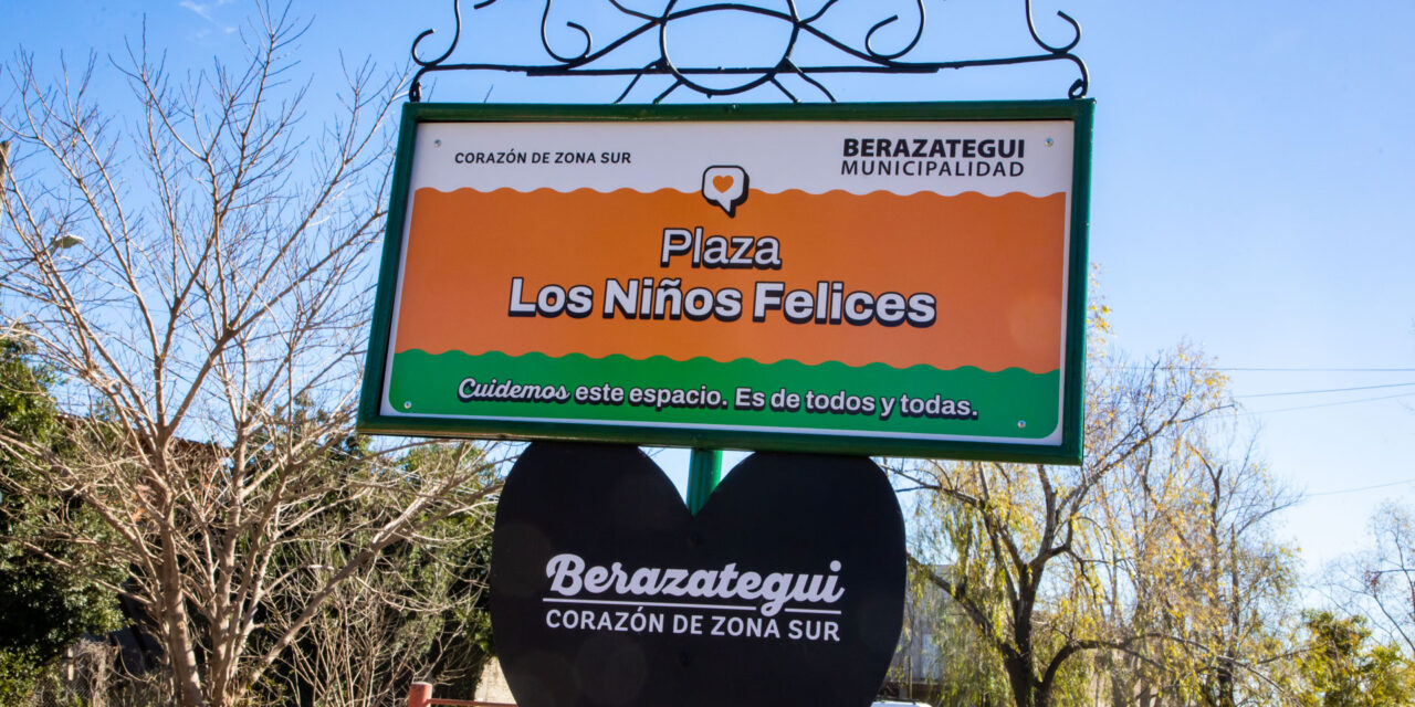 En Berazategui inauguraron una nueva Plaza, la de "Los Niños Felices"