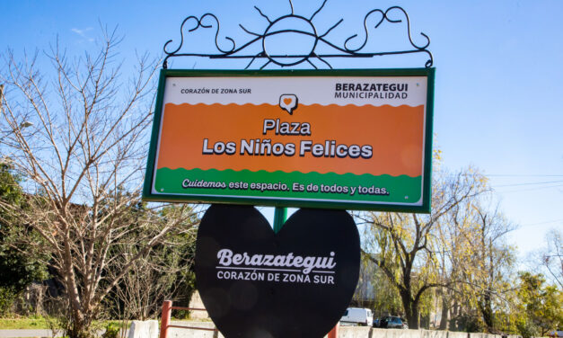 En Berazategui inauguraron una nueva Plaza, la de "Los Niños Felices"