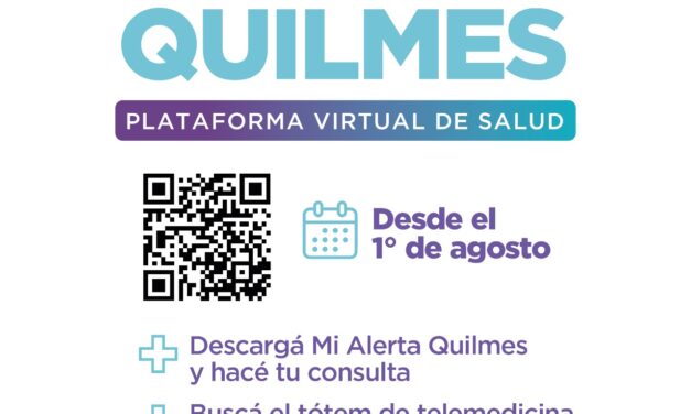 Utilizando la app Mi Alerta Quilmes, la comuna ofrece opciones de atención médica on-line