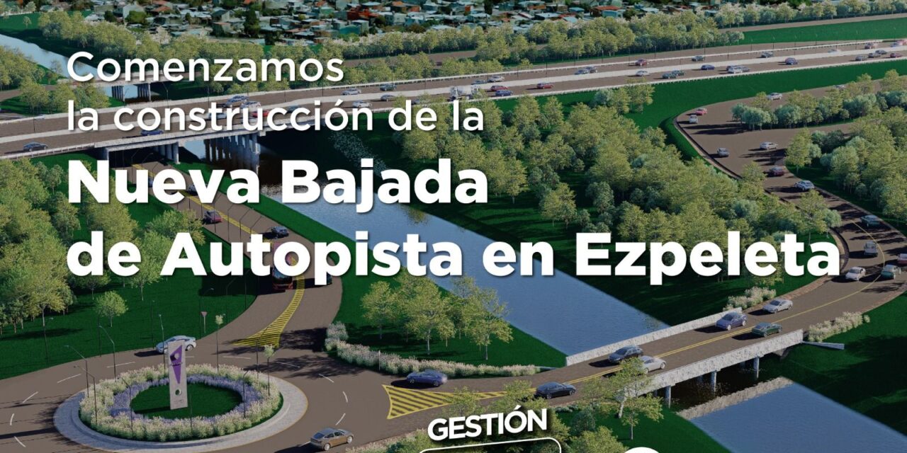 Otro adelanto de El Suburbano: Avanza la nueva bajada de la autopista en Ezpeleta