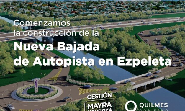 Otro adelanto de El Suburbano: Avanza la nueva bajada de la autopista en Ezpeleta