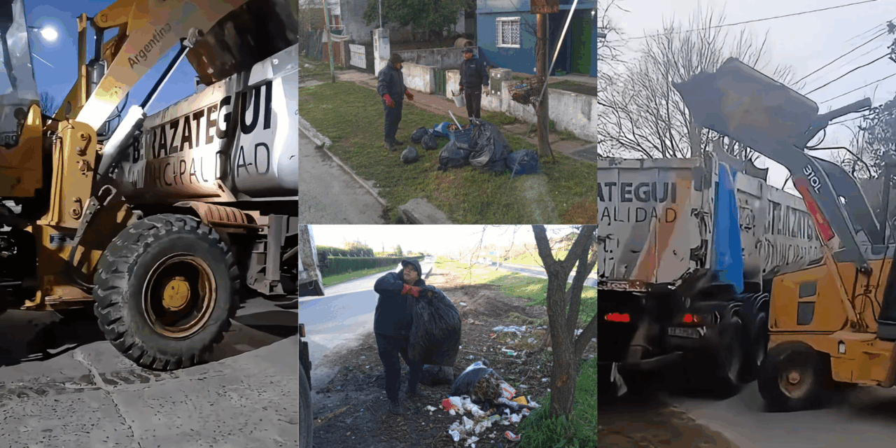 Operativos de limpieza en los barrios de Berazategui