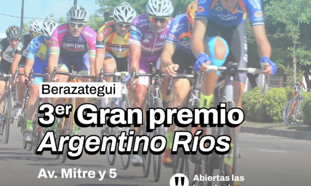 Berazategui: Se viene el 3er Gran Premio Ciclista 'Argentino Ríos'