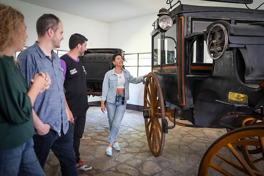 Mayra Mendoza recorrió el reacondicionamiento del casco histórico del Museo del Transporte