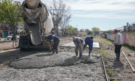 Lanús Gobierno avanza con la construcción del Parque Lineal del Oeste