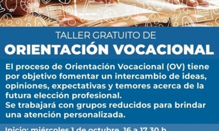 Se realizará un nuevo taller gratuito de Orientación Vocacional en la UTN Avellaneda
